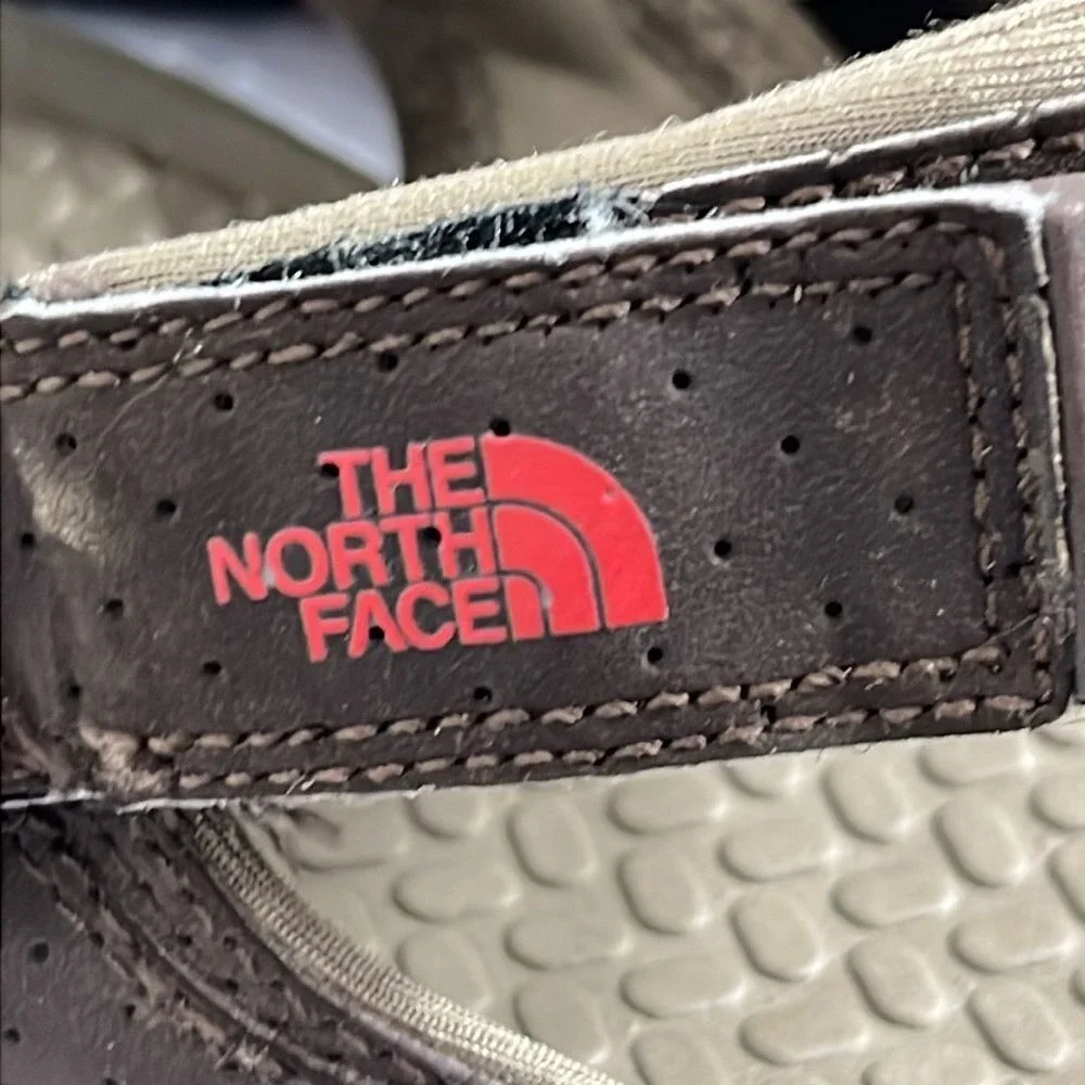The North Face Mens Leather Sandals‎ Adjustable Size 12 Brown Hiking